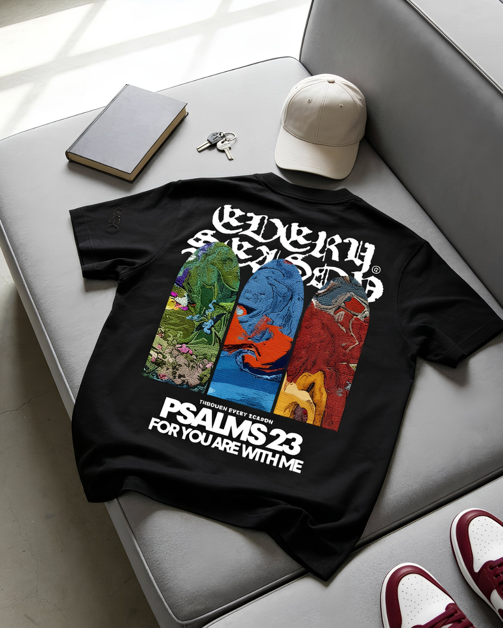 Psalms 23 Tee Black
