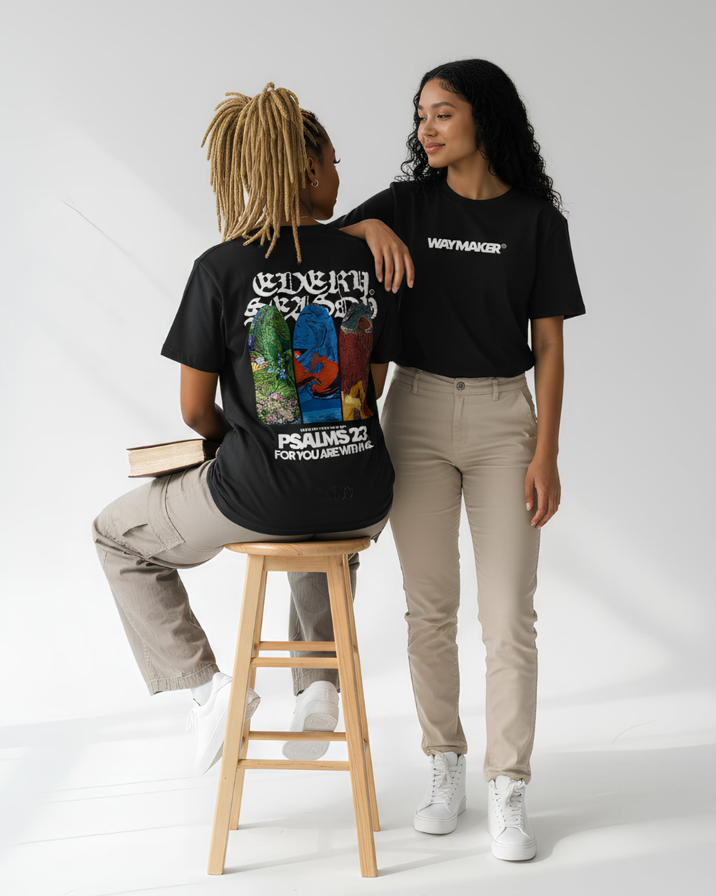 Psalms 23 Tee Black