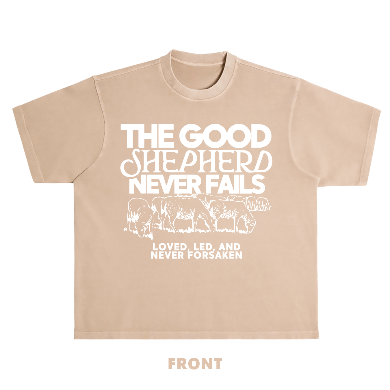 Good Shepherd Tee- Tan