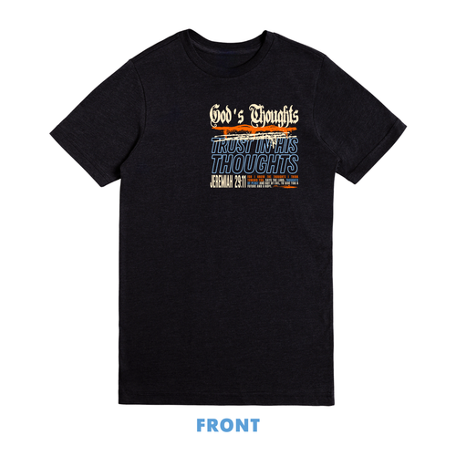 God's Thoughts Tee- Black