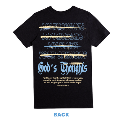 God's Thoughts Tee- Black