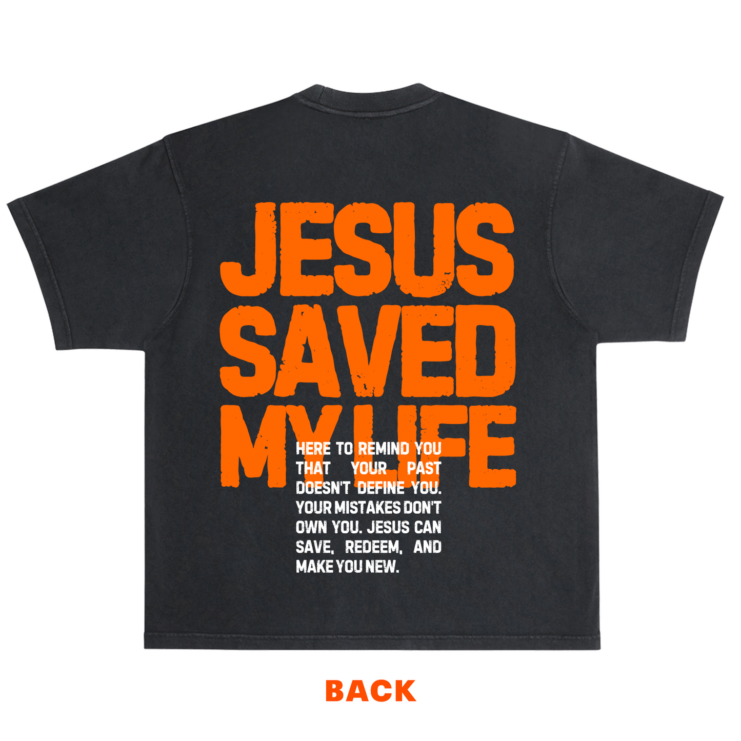 Jesus Saves Tee- Black