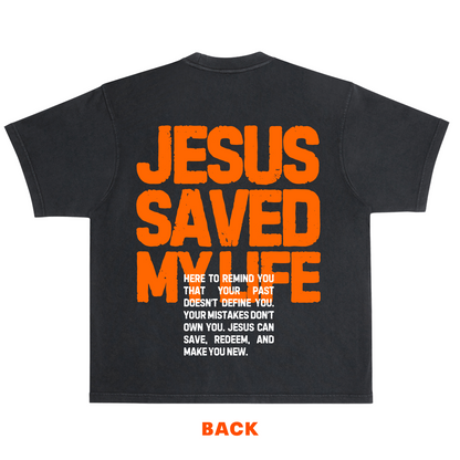 Jesus Saves Tee- Black