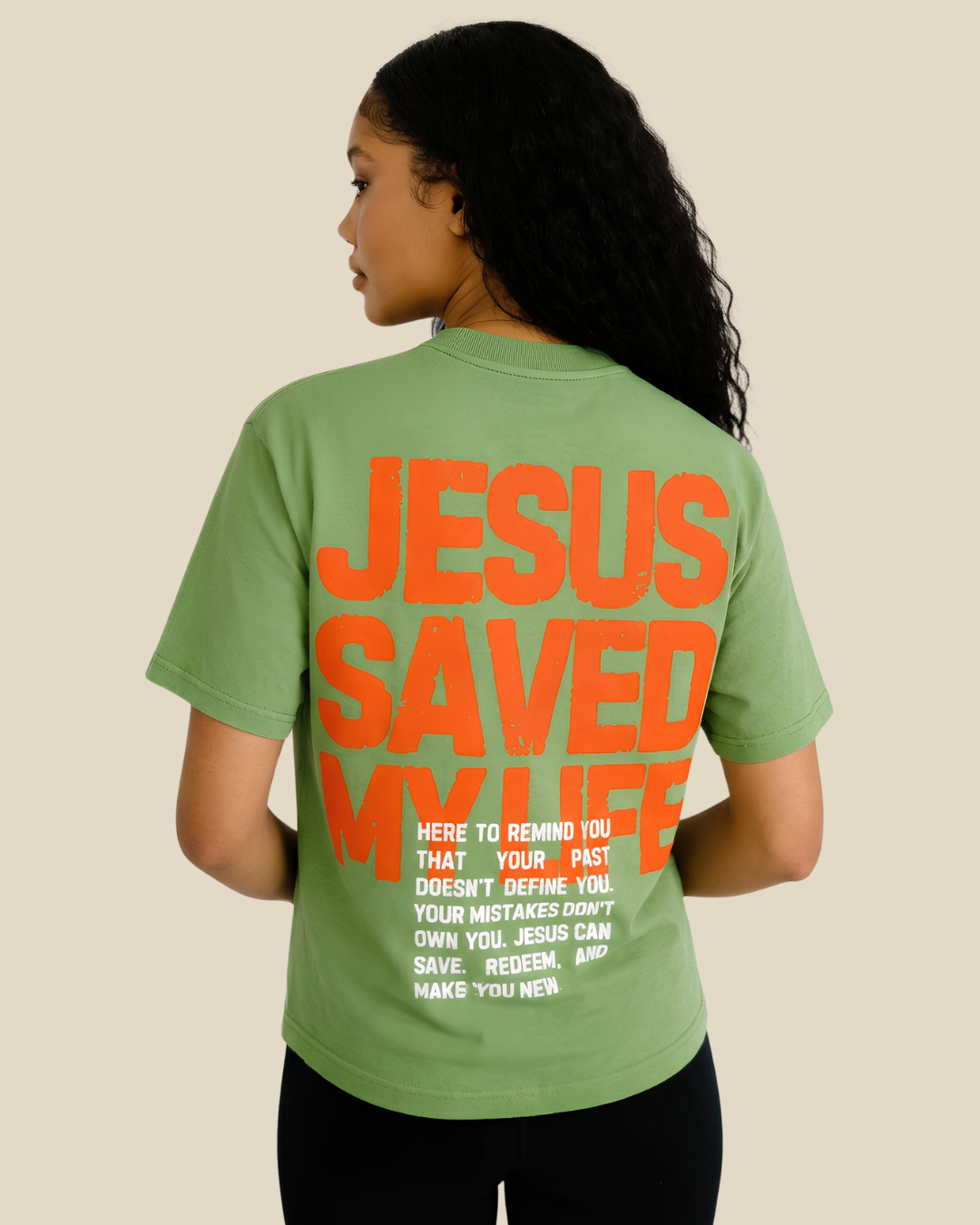 Jesus Saves Tee- Green
