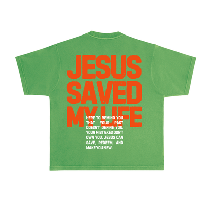 Jesus Saves Tee- Green