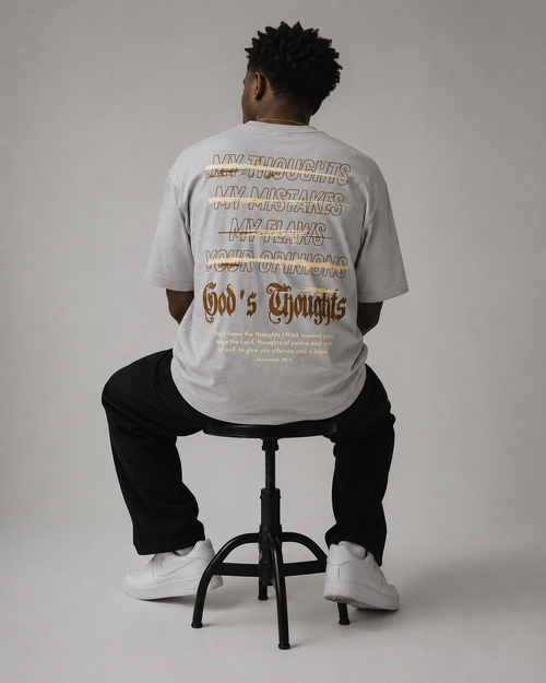 God's Thoughts Tee Gray